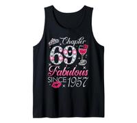 Chapter 69 Fabulous Since 1957 69Th Birthday Gift for Women Tank Top