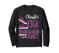 Chapter 69 Fabulous Since 1957 69Th Birthday Girl Lady Long Sleeve T-Shirt