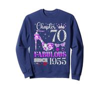 Chapter 70 Fabulous Since 1955 70Th Birthday Women Ladies Sweatshirt
