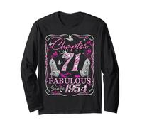 Chapter 71 Fabulous Since 1954 71st Diamond Birthday Queen Long Sleeve T-Shirt