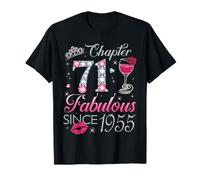 Chapter 71 Fabulous Since 1955 71st Birthday Gift for Women T-Shirt