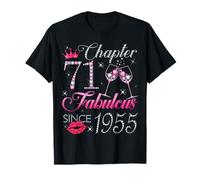 Chapter 71 Fabulous Since 1955 71st Birthday Gift for Women T-Shirt