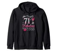 Chapter 71 Fabulous Since 1955 71st Birthday Gift For Women Zip Hoodie