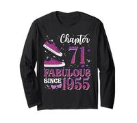 Chapter 71 Fabulous Since 1955 71st Birthday Girl Lady Long Sleeve T-Shirt