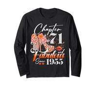 Chapter 71 Fabulous Since 1955 71st Birthday Women Girls Long Sleeve T-Shirt