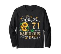Chapter 71 Fabulous Since 1955 71st Birthday Women Girls Long Sleeve T-Shirt