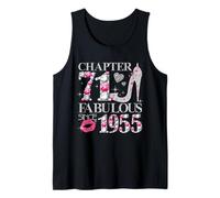Chapter 71 Fabulous Since 1955 71st Birthday Women Girls Tank Top