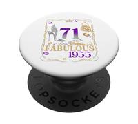 Chapter 71 Fabulous Since 1955 High Heel 71st Birthday Women PopSockets Adhesive PopGrip