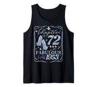 Chapter 72 Fabulous Since 1953 72nd Diamond Birthday Queen Tank Top
