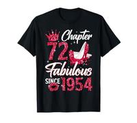 Chapter 72 Fabulous Since 1954 72nd Birthday Women Girls T-Shirt