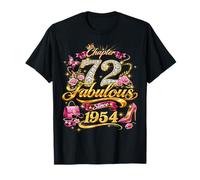 Chapter 72 Fabulous Since 1954 72nd Birthday Women Girls T-Shirt