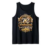 Chapter 72 Fabulous Since 1954 72nd Birthday Women Girls Tank Top