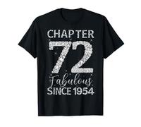 Chapter 72 Fabulous Since 1954 Happy 72nd Birthday Girl Lady T-Shirt