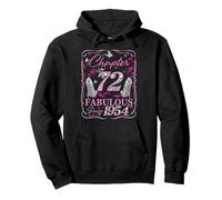 Chapter 72 Fabulous Since 1954 High Heel 72nd Birthday Women Pullover Hoodie
