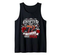 Chapter 72 Fabulous Since 1954 Roses 72nd Birthday Women Tank Top