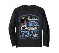 Chapter 73 Fabulous Since 1952 73rd Diamond Birthday Queen Long Sleeve T-Shirt