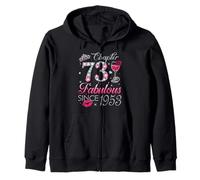 Chapter 73 Fabulous Since 1953 73rd Birthday Gift For Women Zip Hoodie