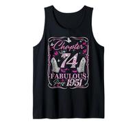 Chapter 74 Fabulous Since 1951 74th Diamond Birthday Queen Tank Top