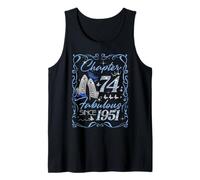 Chapter 74 Fabulous Since 1951 74th Diamond Birthday Queen Tank Top