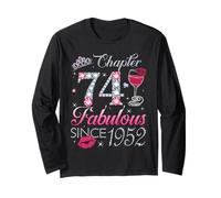 Chapter 74 Fabulous Since 1952 74th Birthday Gift for Women Long Sleeve T-Shirt