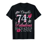 Chapter 74 Fabulous Since 1952 74th Birthday Gift for Women T-Shirt