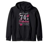 Chapter 74 Fabulous Since 1952 74th Birthday Gift For Women Zip Hoodie