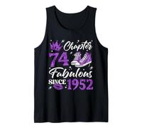 Chapter 74 Fabulous Since 1952 74th Birthday Women Lady Tank Top
