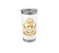 Chapter 74 Fabulous Since 1952 Floral 74th Birthday Women Stainless Steel Insulated Tumbler