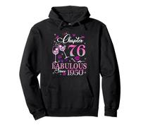 Chapter 76 Fabulous EST 1950 76th Birthday Queen Diamond Pullover Hoodie