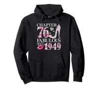 Chapter 76 Fabulous Since 1949 Diamond Heels 76th Birthday Pullover Hoodie