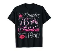 Chapter 76 Fabulous Since 1950 76Th Birthday Gift for Women T-Shirt