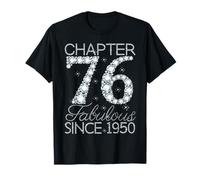 Chapter 76 Fabulous Since 1950 Happy 76Th Birthday Girl Lady T-Shirt