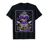 Chapter 76 Fabulous Since 1950 High Heel 76th Birthday Women T-Shirt