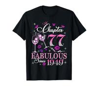 Chapter 77 Fabulous EST 1949 77th Birthday Queen Diamond T-Shirt