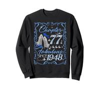 Chapter 77 Fabulous Since 1948 77th Diamond Birthday Queen Sweatshirt
