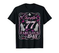 Chapter 77 Fabulous Since 1948 77th Diamond Birthday Queen T-Shirt