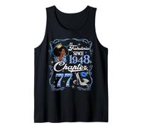 Chapter 77 Fabulous Since 1948 77th Diamond Birthday Queen Tank Top
