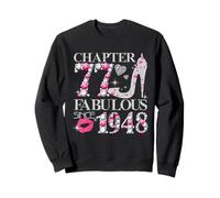 Chapter 77 Fabulous Since 1948 Diamond Heels 77th Birthday Sweatshirt
