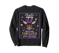 Chapter 77 Fabulous Since 1949 77th Birthday Women Girls Sweatshirt