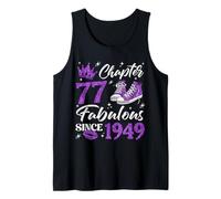 Chapter 77 Fabulous Since 1949 77Th Birthday Women Lady Tank Top