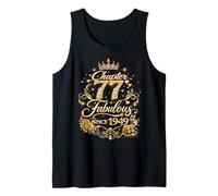Chapter 77 Fabulous Since 1949 Floral 77th Birthday Women Tank Top