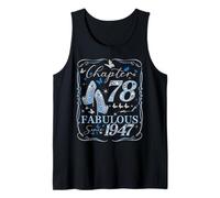 Chapter 78 Fabulous Since 1947 78th Diamond Birthday Queen Tank Top
