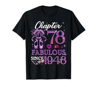 Chapter 78 Fabulous Since 1948 78th Birthday Women Girls T-Shirt