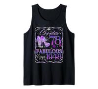 Chapter 78 Fabulous Since 1948 78th Birthday Women Girls Tank Top