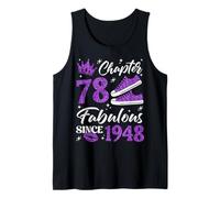 Chapter 78 Fabulous Since 1948 78Th Birthday Women Lady Tank Top