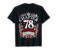 Chapter 78 Fabulous Since 1948 Roses 78th Birthday Women T-Shirt