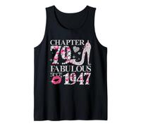 Chapter 79 Fabulous Since 1947 79th Birthday Women Girls Tank Top