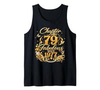Chapter 79 Fabulous Since 1947 Floral 79th Birthday Women Tank Top