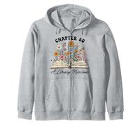 Chapter 80 A Literary Milestone 80th Birthday Book Lovers Zip Hoodie