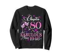 Chapter 80 Fabulous EST 1946 80th Birthday Queen Diamond Sweatshirt